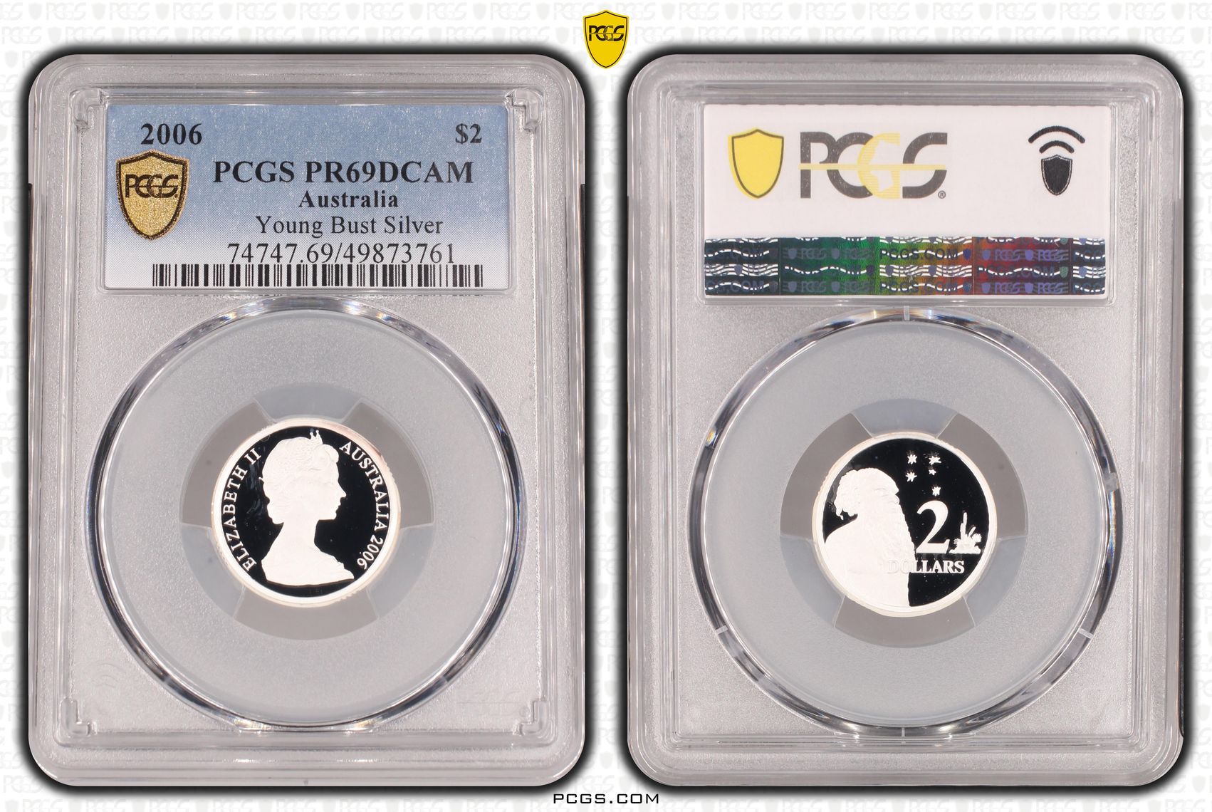 Young Bust Silver , Two Dollar, 2006, PCGS PR69DCAM