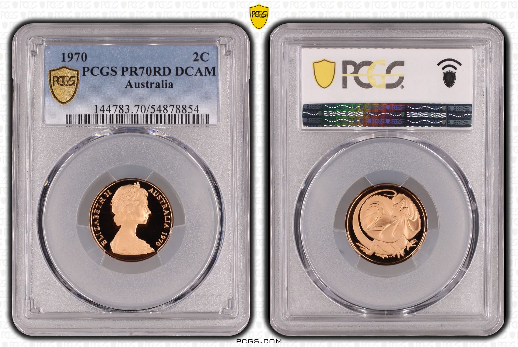 Pop 4/0, Two Cent, 1970, Pcgs Pr70dcam
