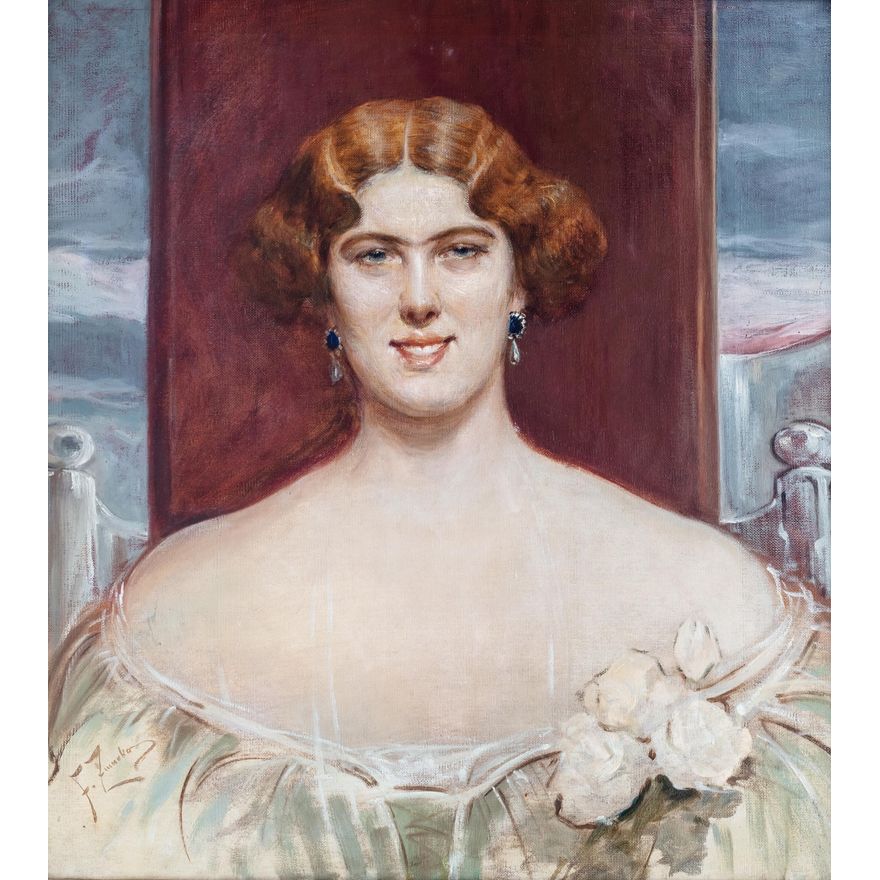 Franciszek Żmurko | Portret damy, po 1900 r.