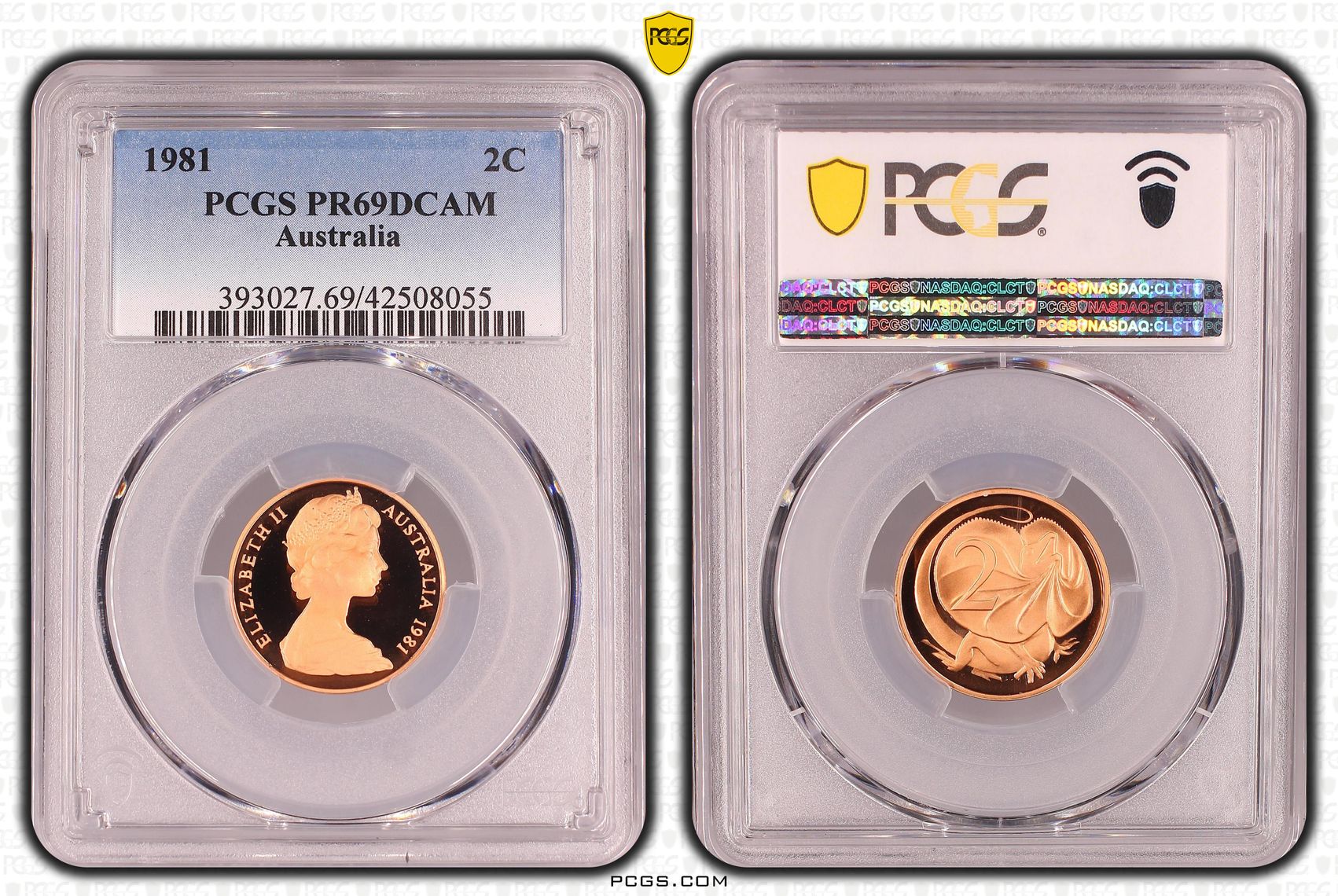 Elizabeth II, Two Cent, 1981, PCGS PR69DCAM