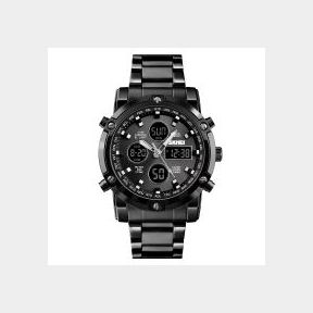 Men s Denzel Chronograph Dual time watch Black |NOT TESTED