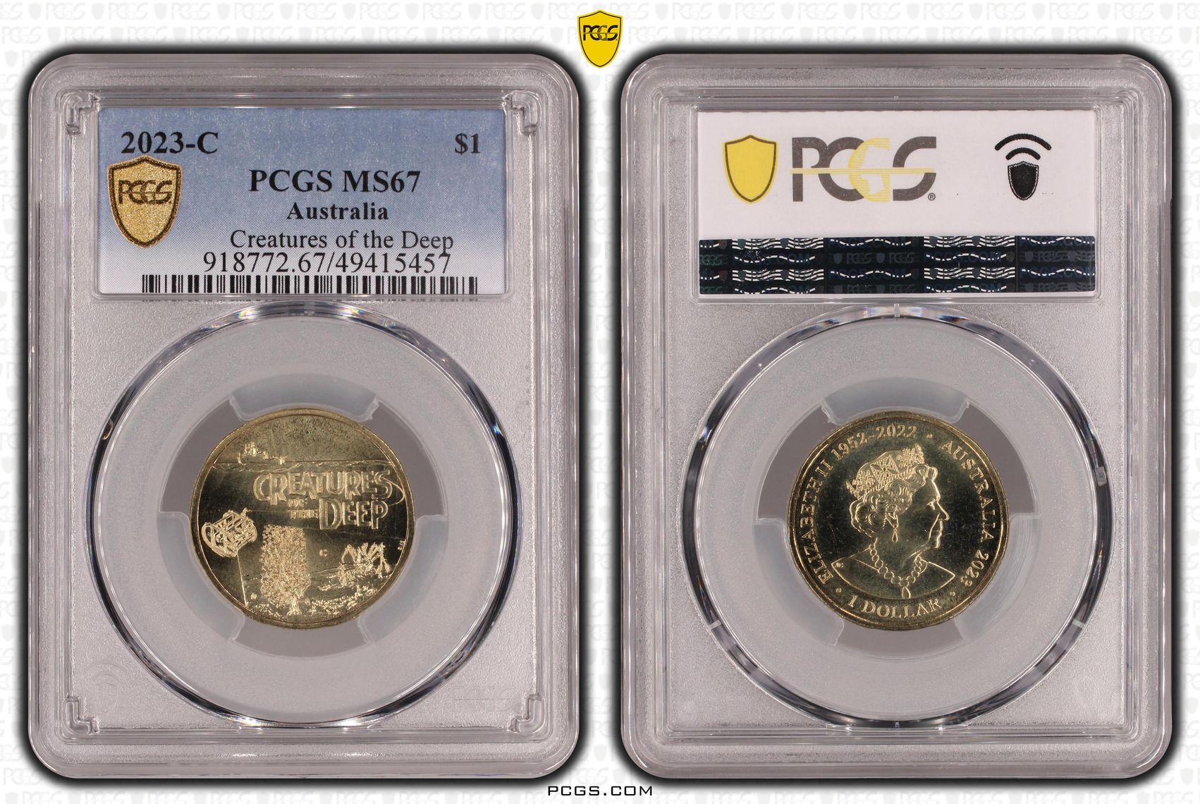 Elizabeth II, , One Dollar, 2023-C, PCGS MS67