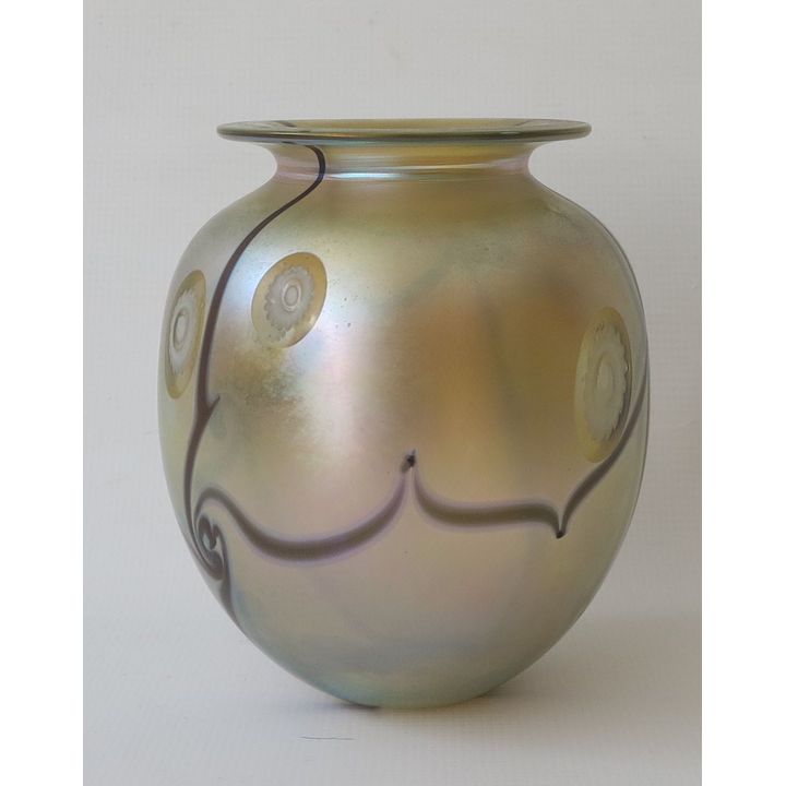 EICKHOLDT GLASS VASE, signed and dated Venice 1998