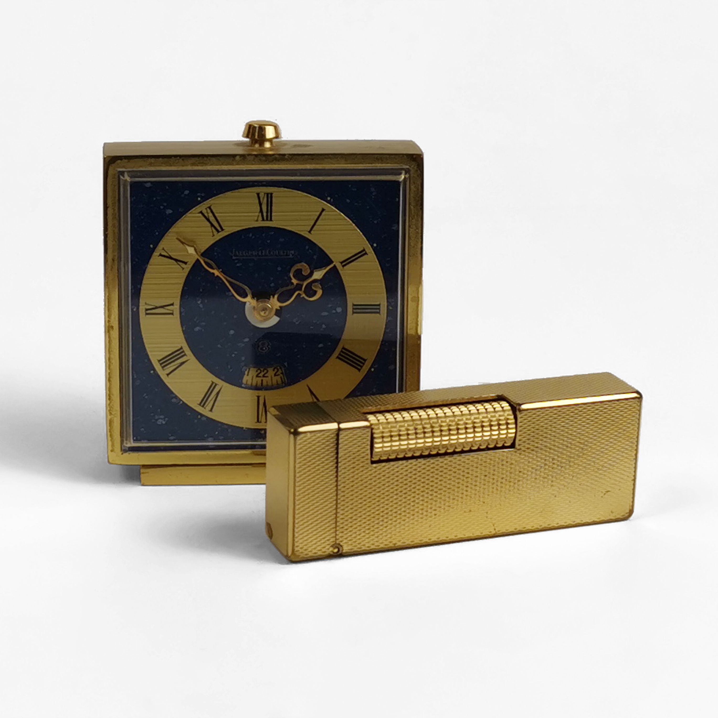 Réveil De Voyage Jaeger-LeCoultre Ados Türler - Doré Rose - Années 40 - Révisé Et Garanti 2 Ans