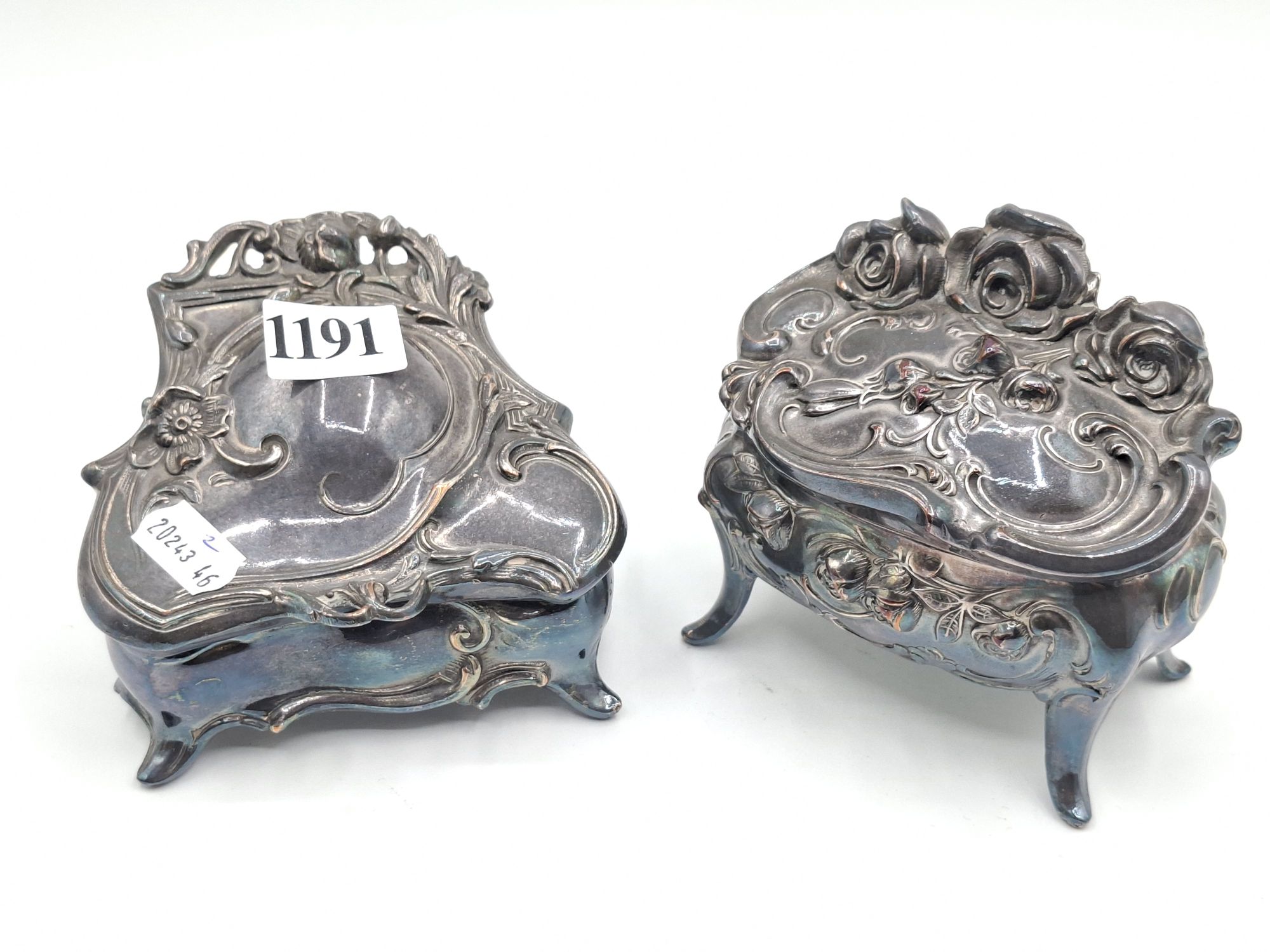 1191 · FRENCH STYLE TRINKET BOXES