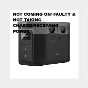 EcoFlow DELTA MAX 2016Wh Portable Power Station - Black -(NOT COMING ON/ FAULTY & NOT TAKING CHARGE/RECEIVING POWER)-51720/27 bar 4897082664727 B1 (S6)