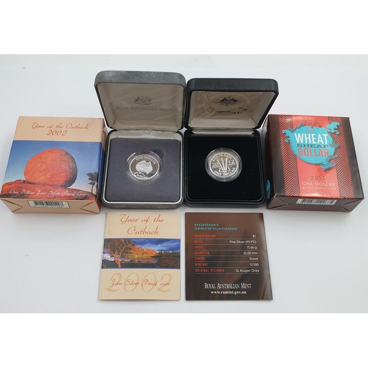 Silver Proof $1 Coins (x2)