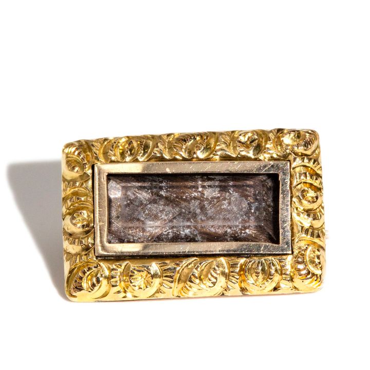 Mourning Brooch/Pendant 9 Carat Gold,