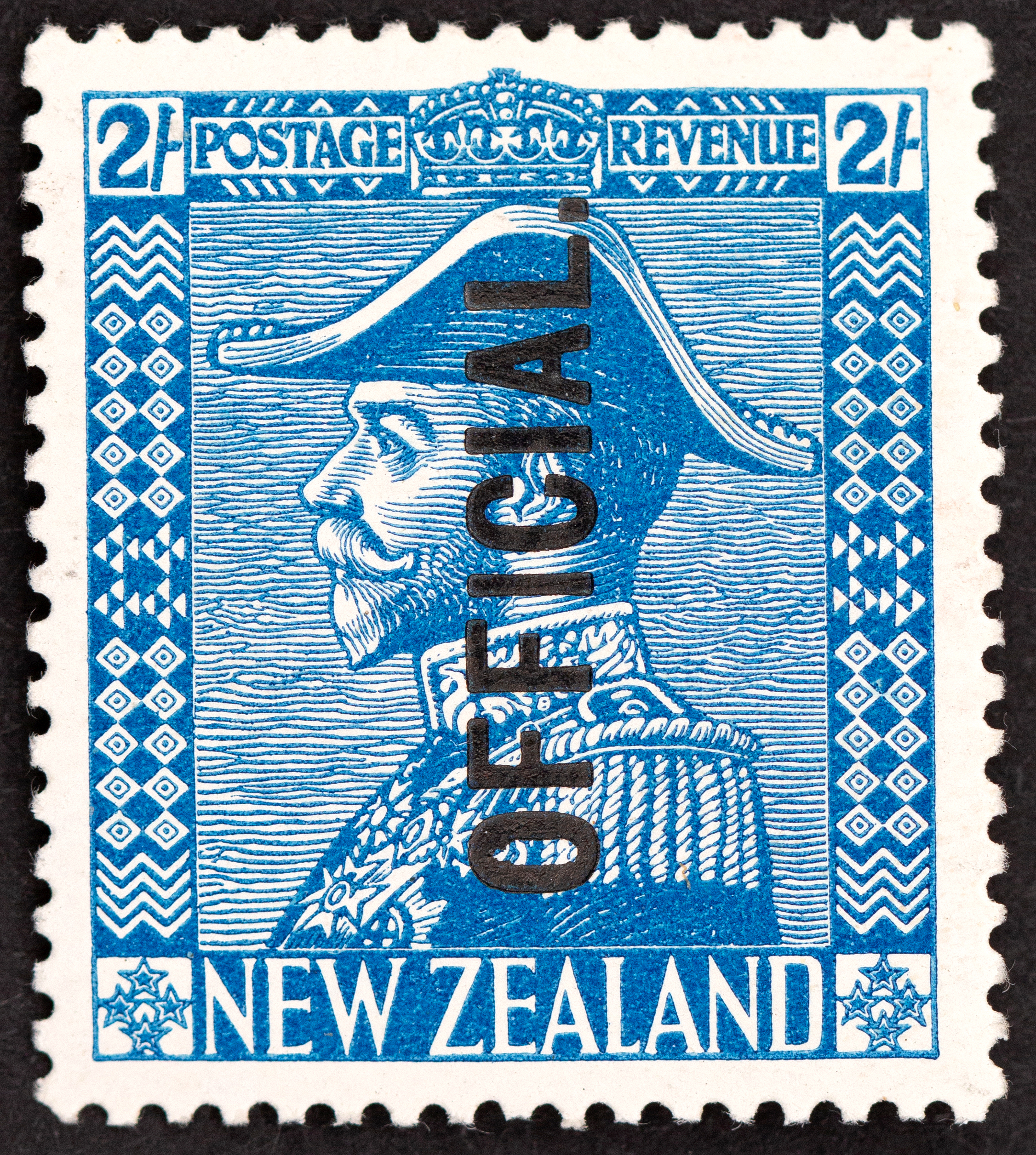 New Zealand, Two Shillings, Light Blue, 1928, MLH
