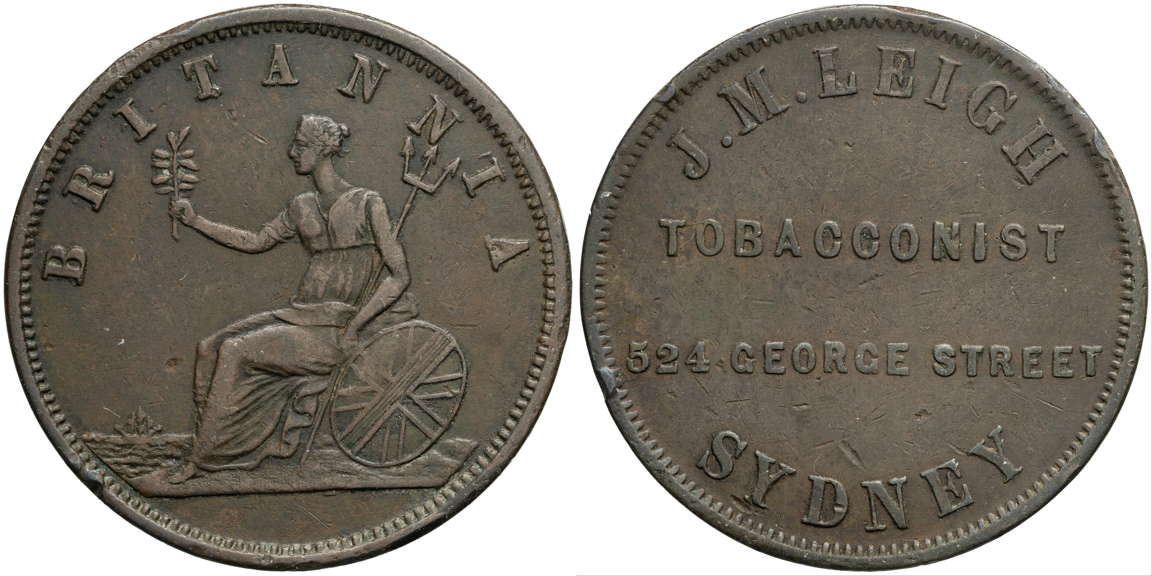 260 · A.160 Leigh, J.M. Sydney, New South Wales, Penny,  aVF