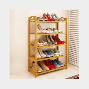 5 Tier Bamboo Wooden Shoe Rack-Bar 9902133566044- 51745/18467