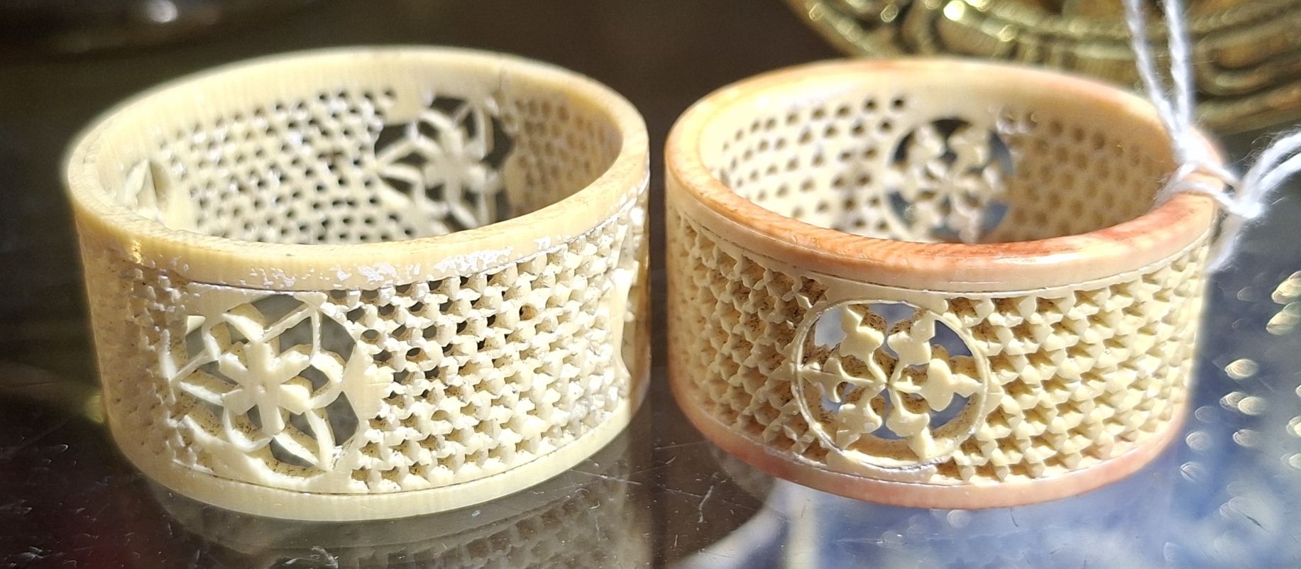 A Pair Of Pierced Napkin Rings