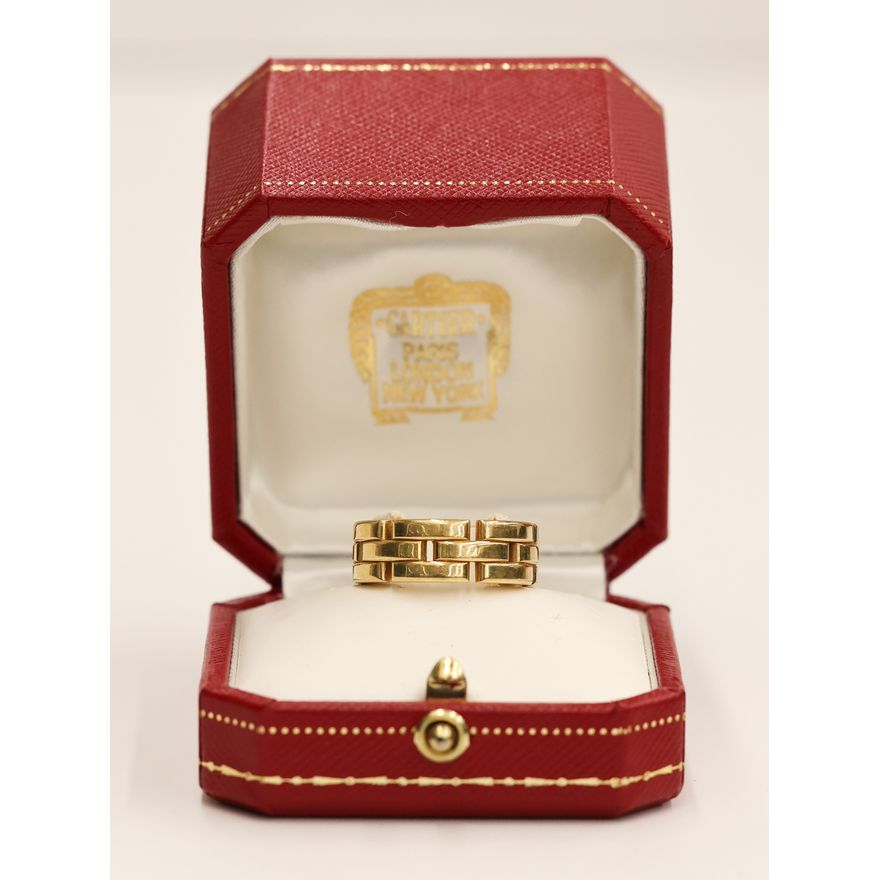 Cartier 18k Maillon Panthere Band Ring Size 9