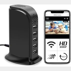 VANCHEER Hidden Camera Clock WiFi Spy Cameras 1080P HD Indoor Remote View for Home No Audio Function