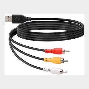 USB Male to 3 RCA Male Jack Splitter Audio Video Cable -CAC179 | Bar 9902176373203 - 51745/1311 SN B2 (S7)
