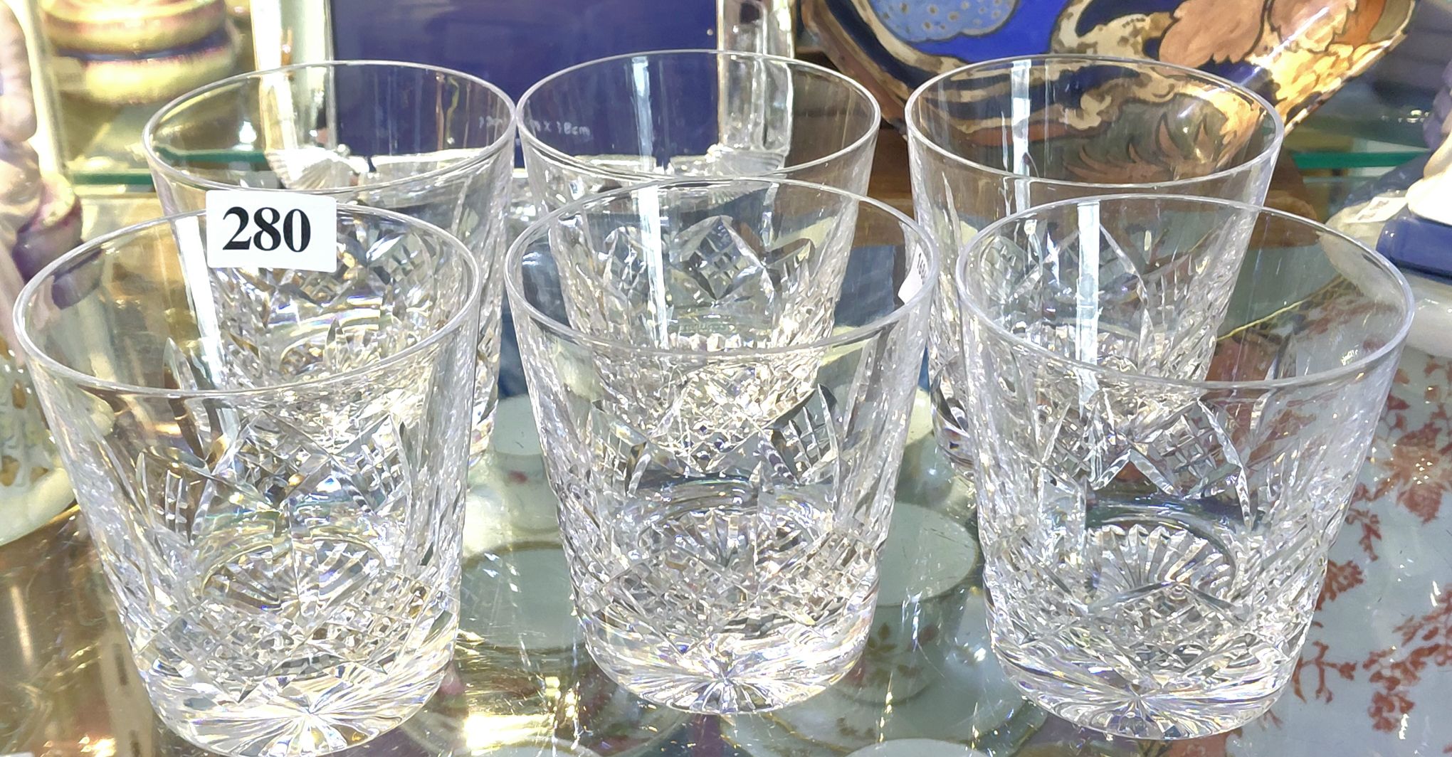 280 · STUART ENGLAND CRYSTAL TUMBLERS