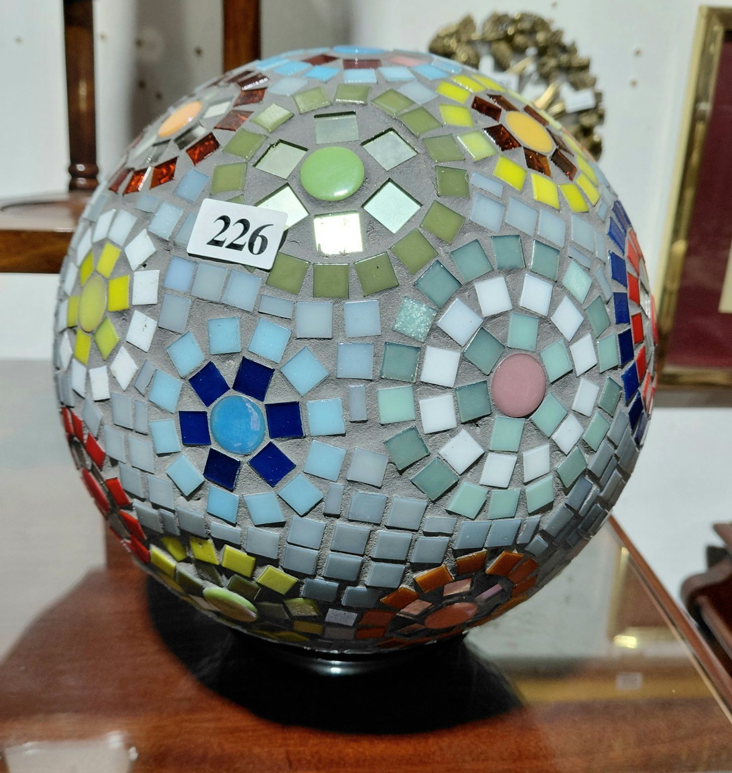 226 · MOSAIC GAZING BALL