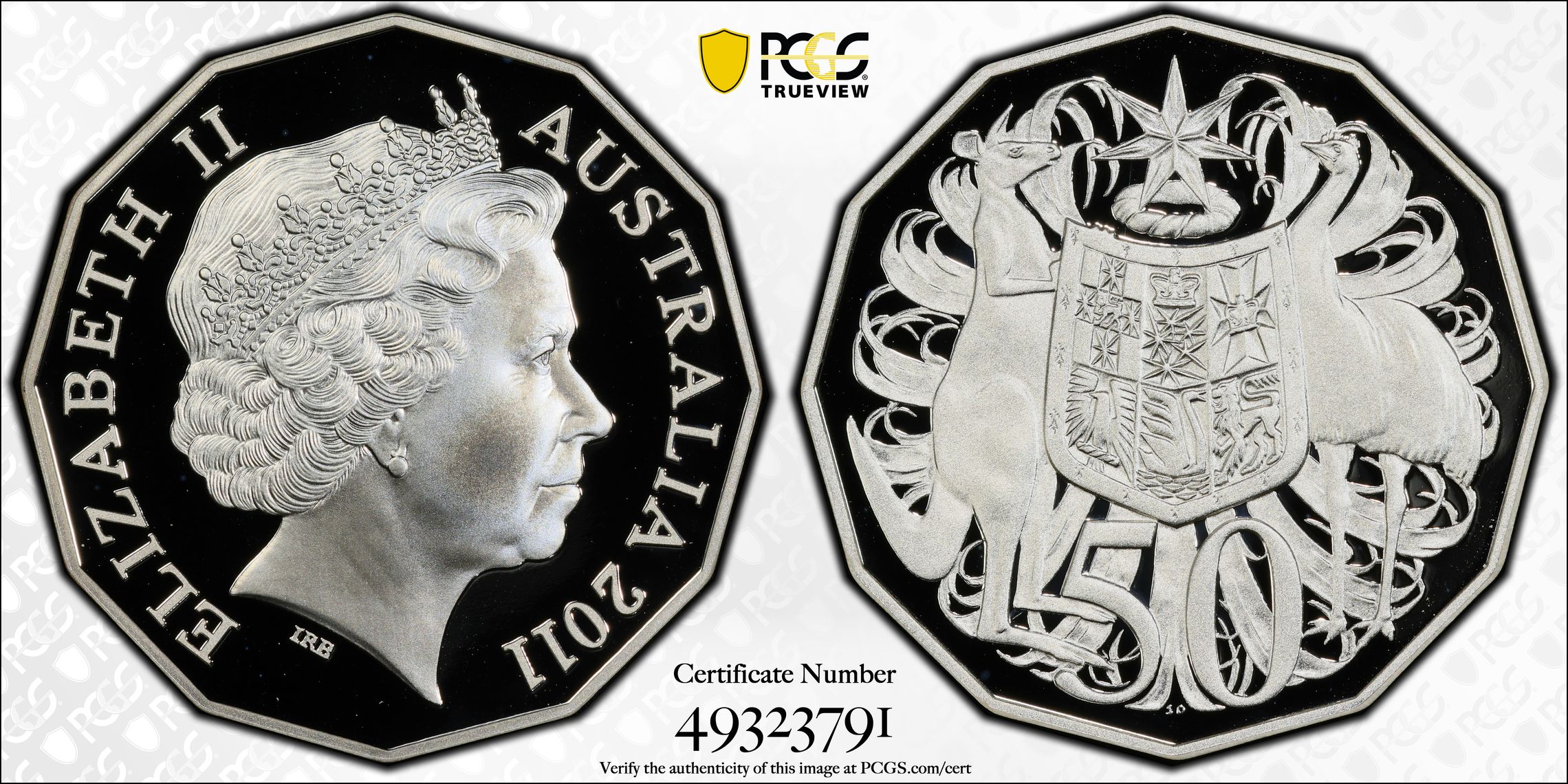 Silver, Fifty Cent, 2011, PCGS PR69DCAM