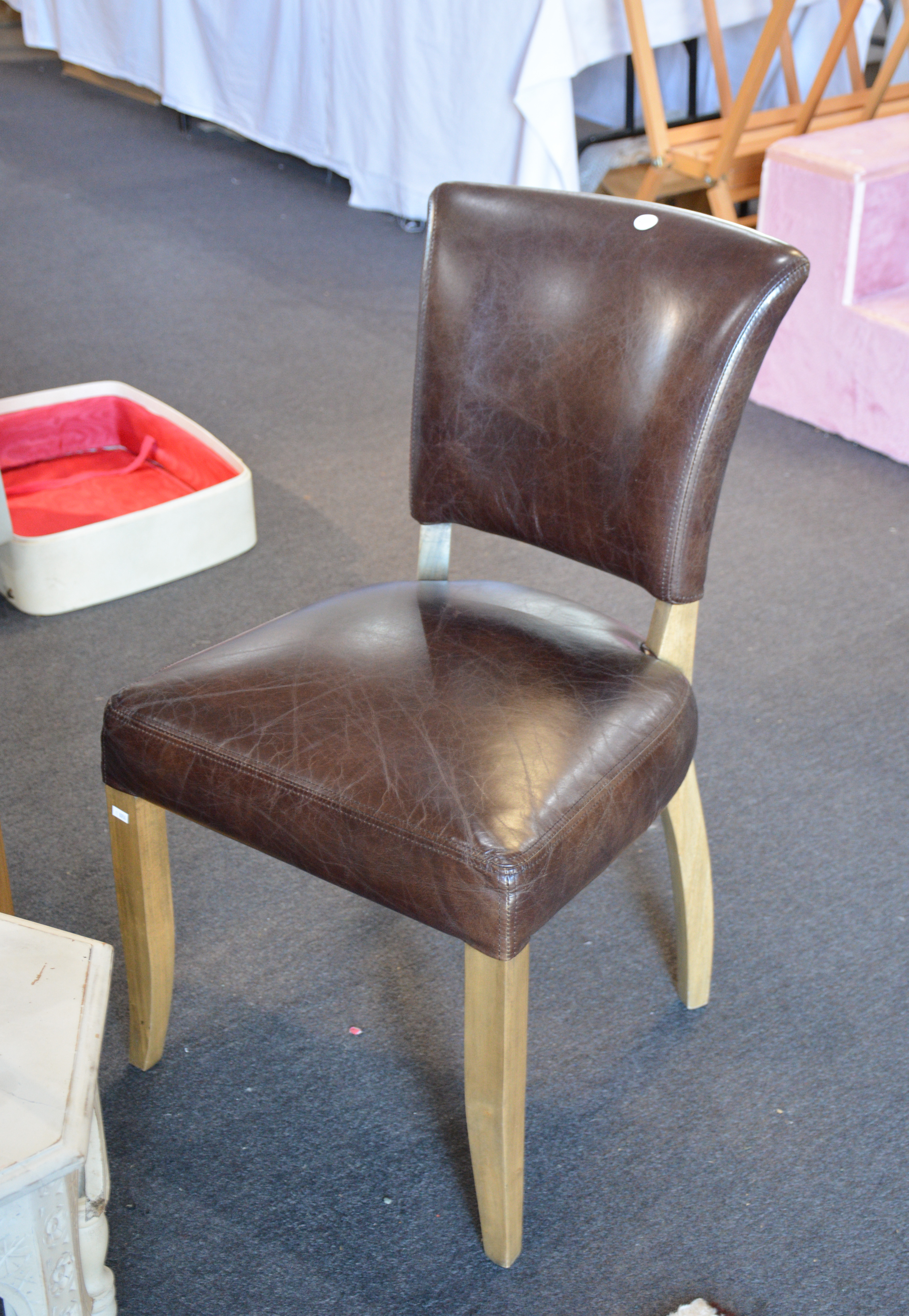 Quality Dark Brown Leather Chair — NZ auction result