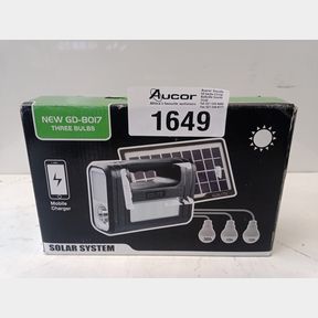 GDLITE - COMPLETE PORTABLE SOLAR CHARGED LIGHT SYSTEM - GD 8017
