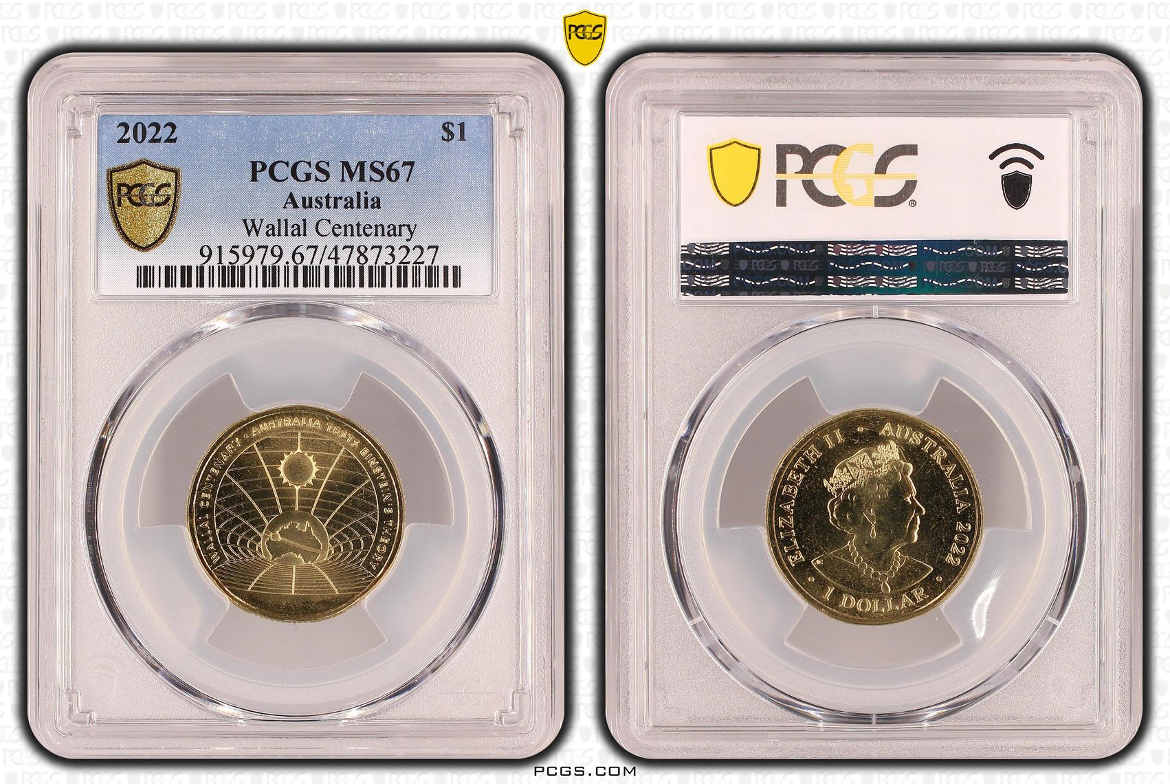 Wallal Centenary , One Dollar, 2022, PCGS MS67