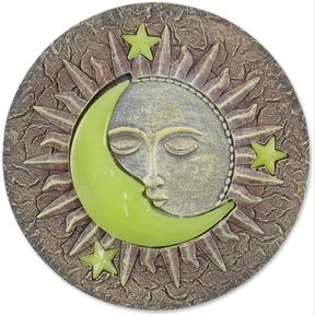 SUMMERFIELD TERRACE SUN AND MOON GLOWING STEPPING STONE