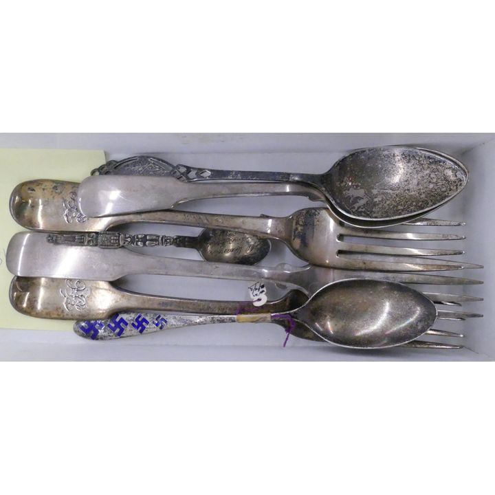 Box Sterling Spoons and Forks- 218g