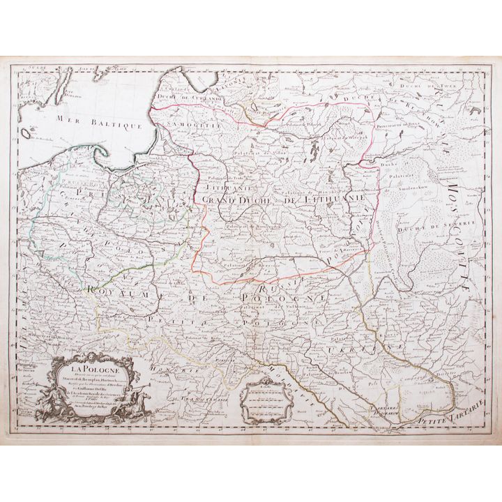 Guillaume de l’Isle | La Pologne dresee sur ce qu'en ont donne Starovolsk, Beauplan, Hartknoch...