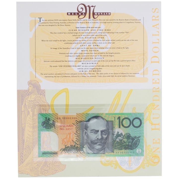 Fraser/Evans, One Hundred Dollars, 1996, UNC