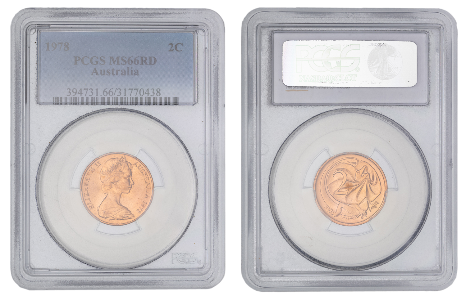 Elizabeth II, Two Cent, 1978, PCGS MS66RD