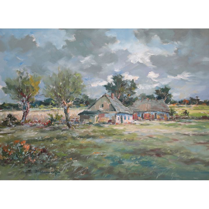Eugeniusz Dzierzencki | Pejzaż kaszubski, 1981 r.