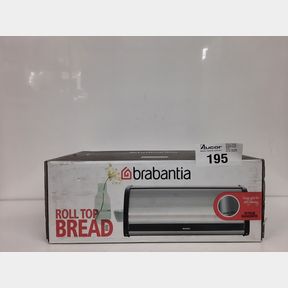 BRABANTIA BREAD BIN ROLL TOP METALLIC MINT