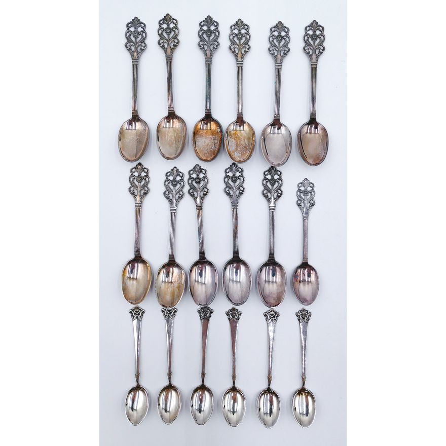 3 Sets Norwegian 830 Silver Demi Spoon Sets in Boxes - 163 Grams TW