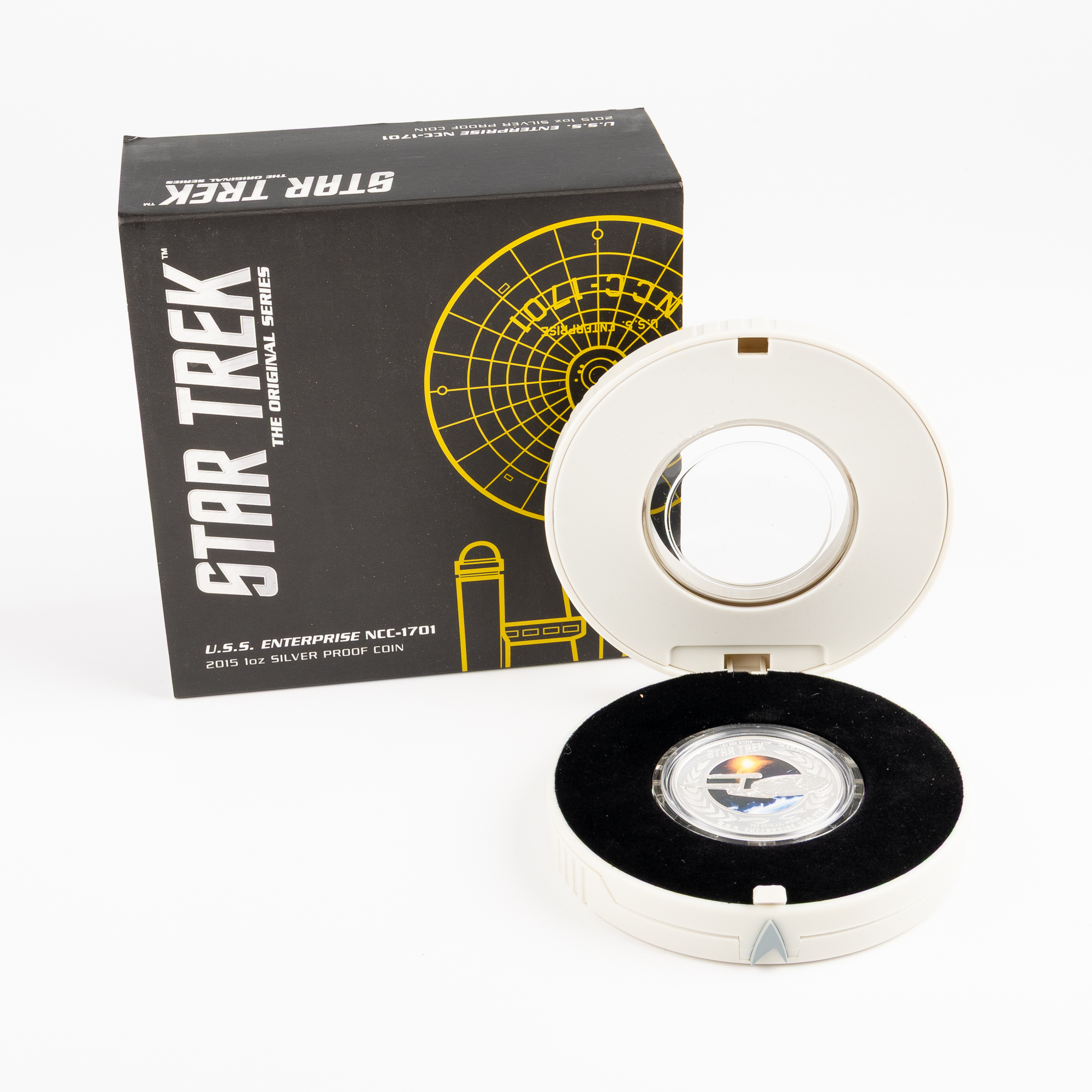 Tuvalu, Elizabeth II, Perth Mint - Star Trek, USS Enterprise NCC-1701, One Dollar, 2015, FDC