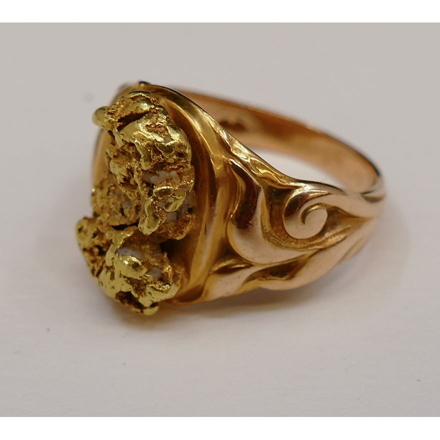 10K Gold Nugget Ring- 10.4g