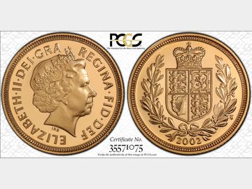 2002 PROOF GOLD HALF SOVEREIGN PR70 DCAM TOP POP!