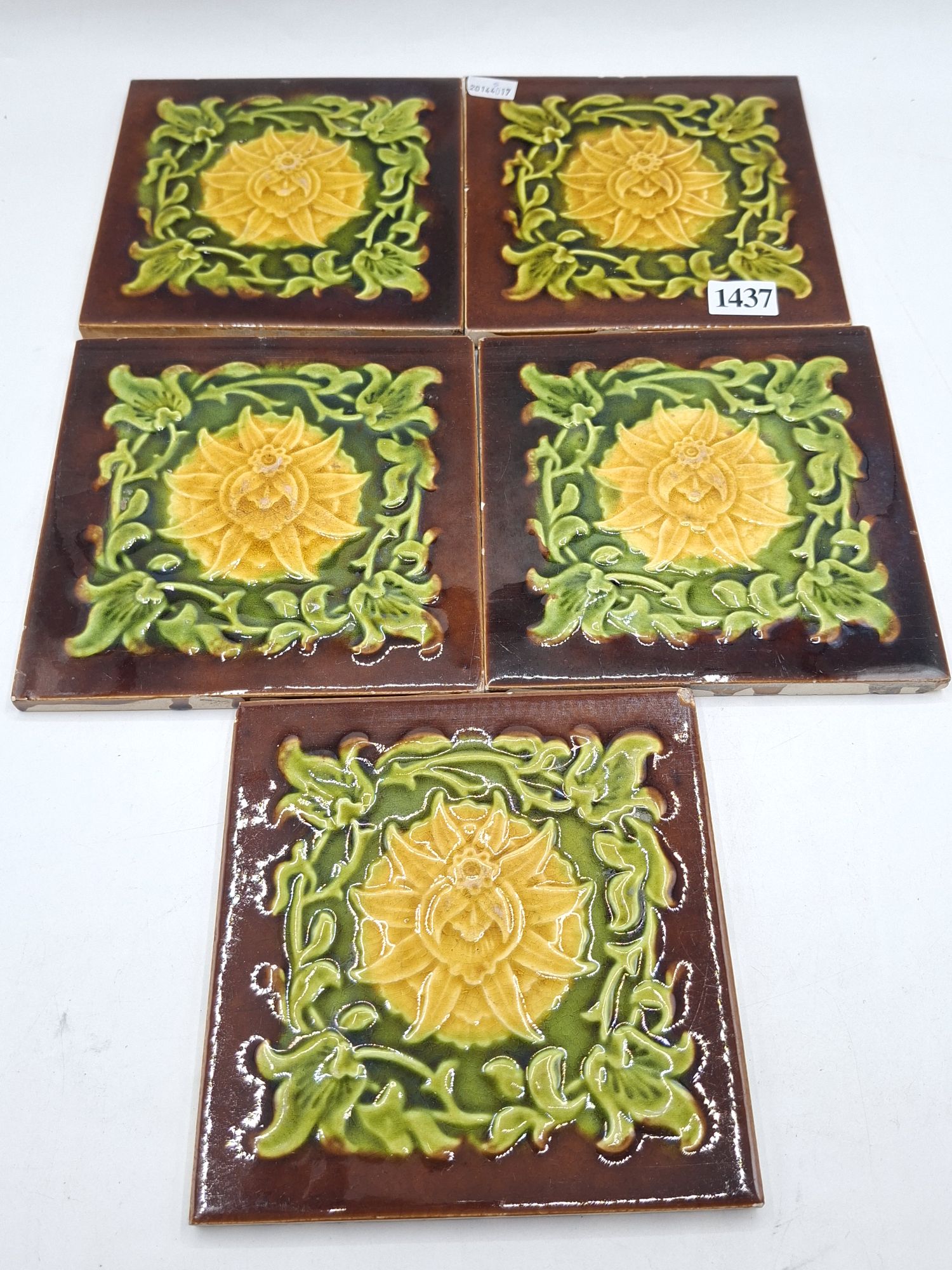 Art Nouveau Floral Tiles