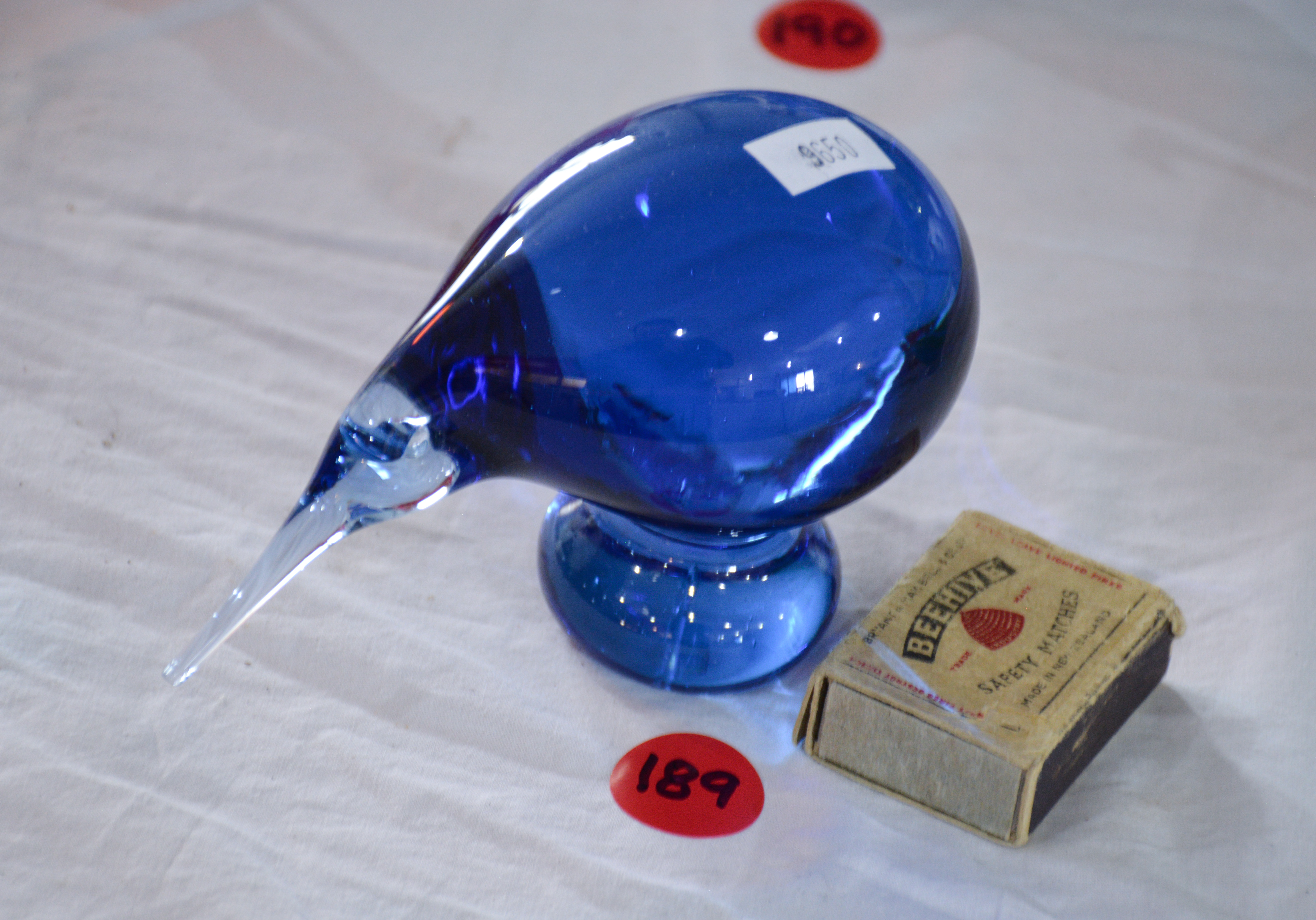 Art Glass Kiwi Paperweight — sold at auction in New Zealand for $15
