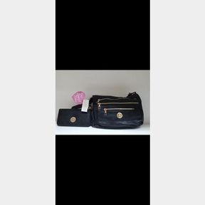 CEE-KLEIN 2 IN 1 COMBO EXCLUSIVE LADIES BLACK HANDBAG - 51626/12252