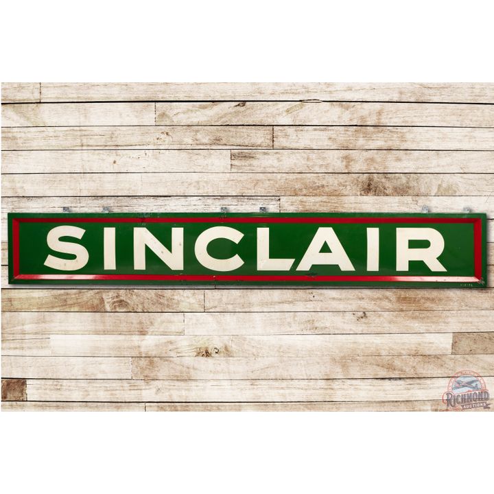 10' Sinclair Horizontal Self Framed One Piece Porcelain Sign