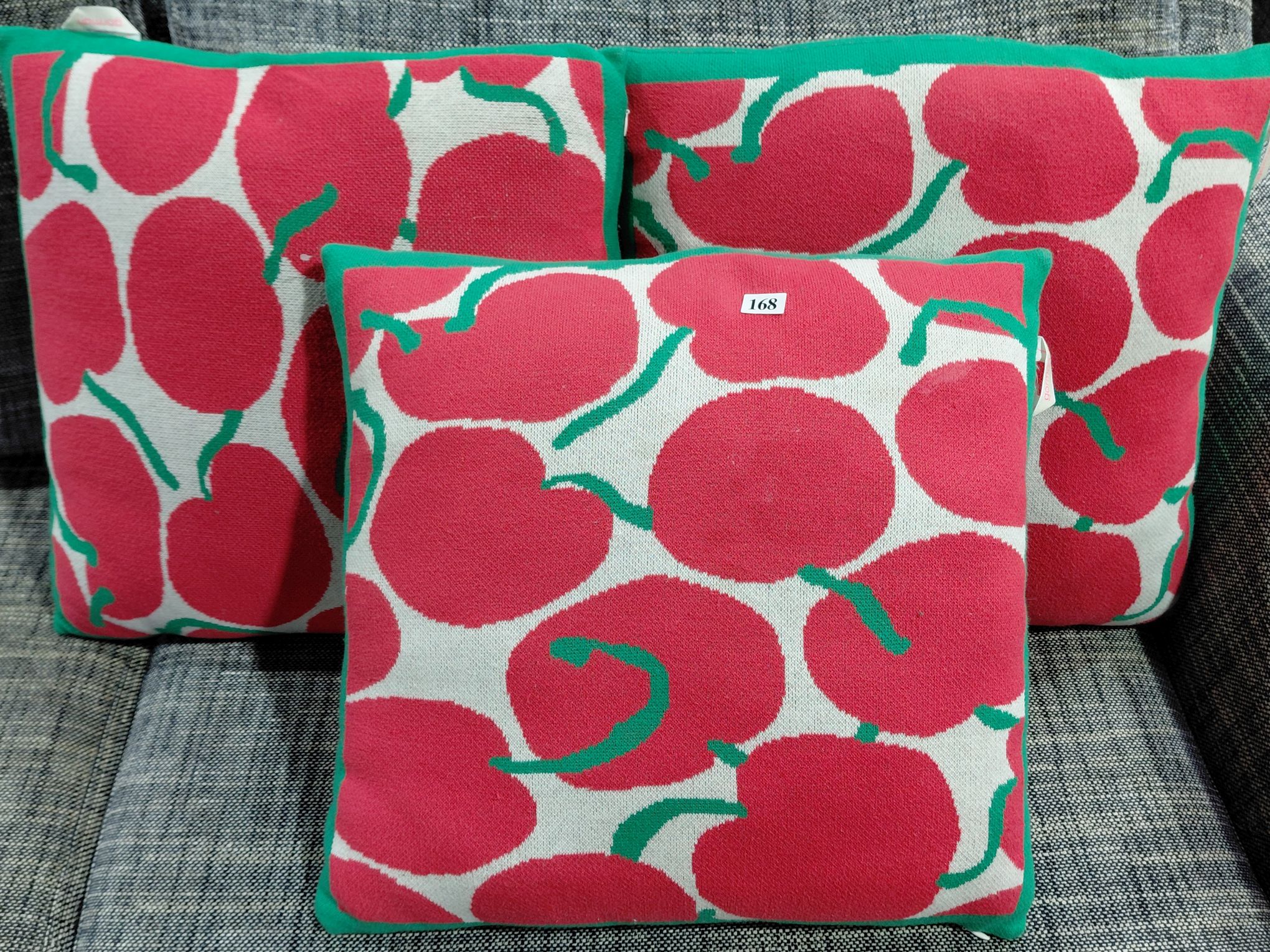 168 · THREE GORMAN CUSHIONS