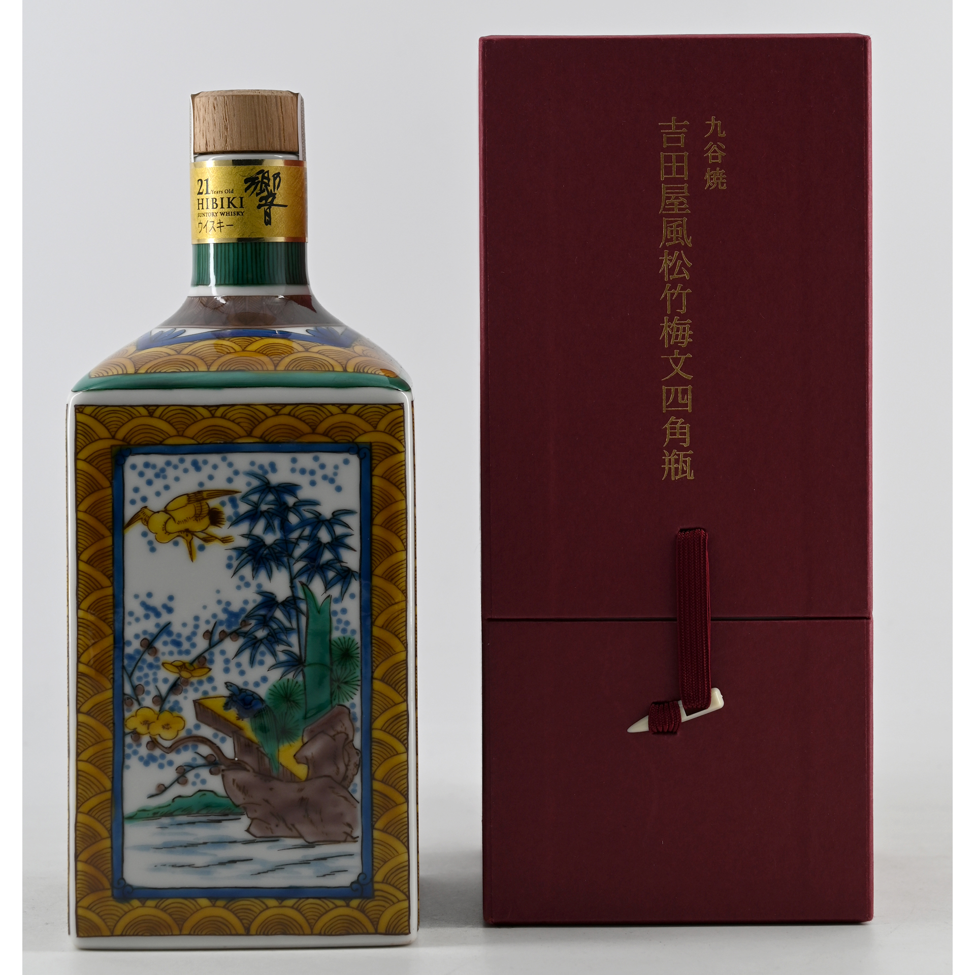Suntory Hibiki 21 Years Kutani Ceramic Decanter Blended Whisky