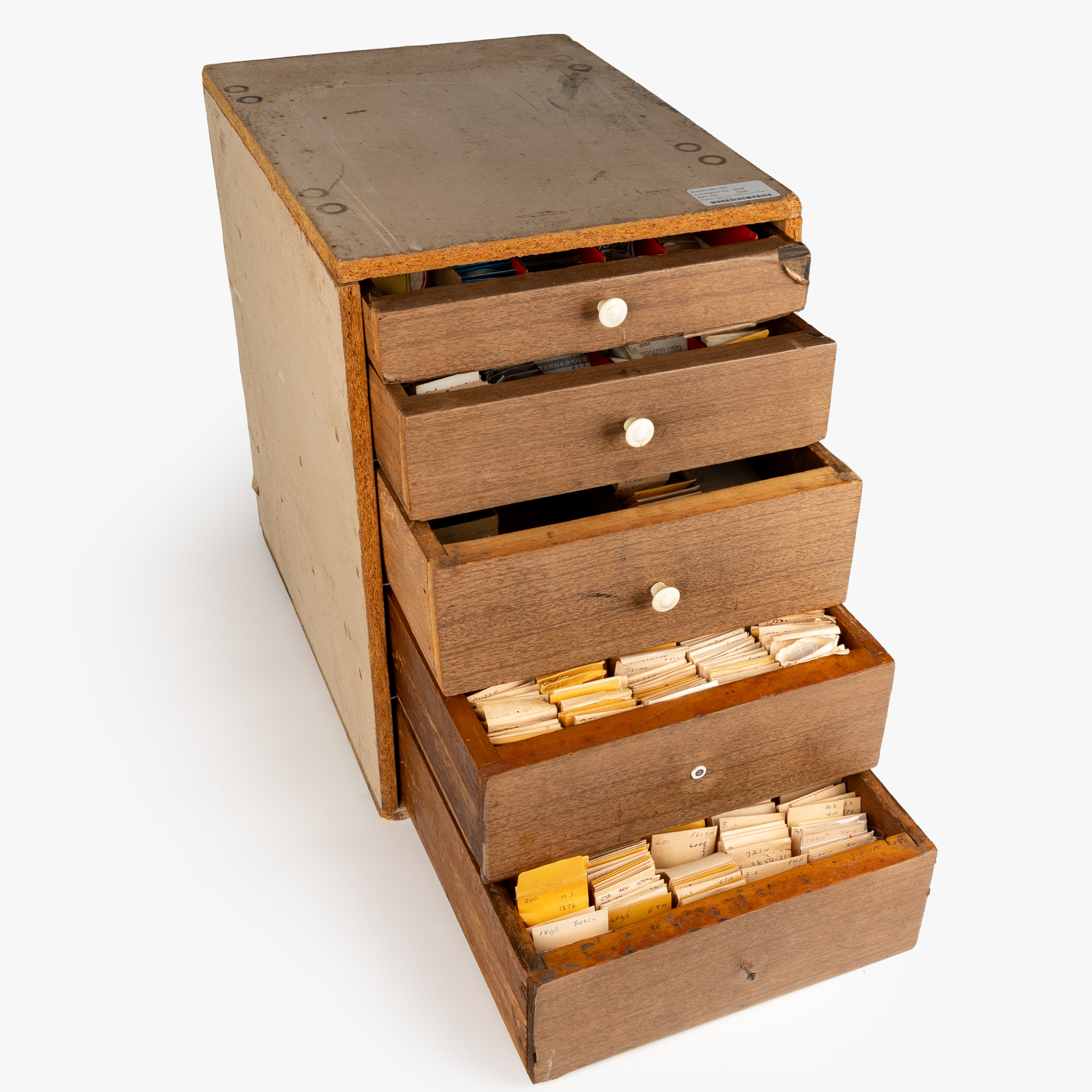 195 · Watchmaker / Watch Repairer Cabinet, C. Late 1900s