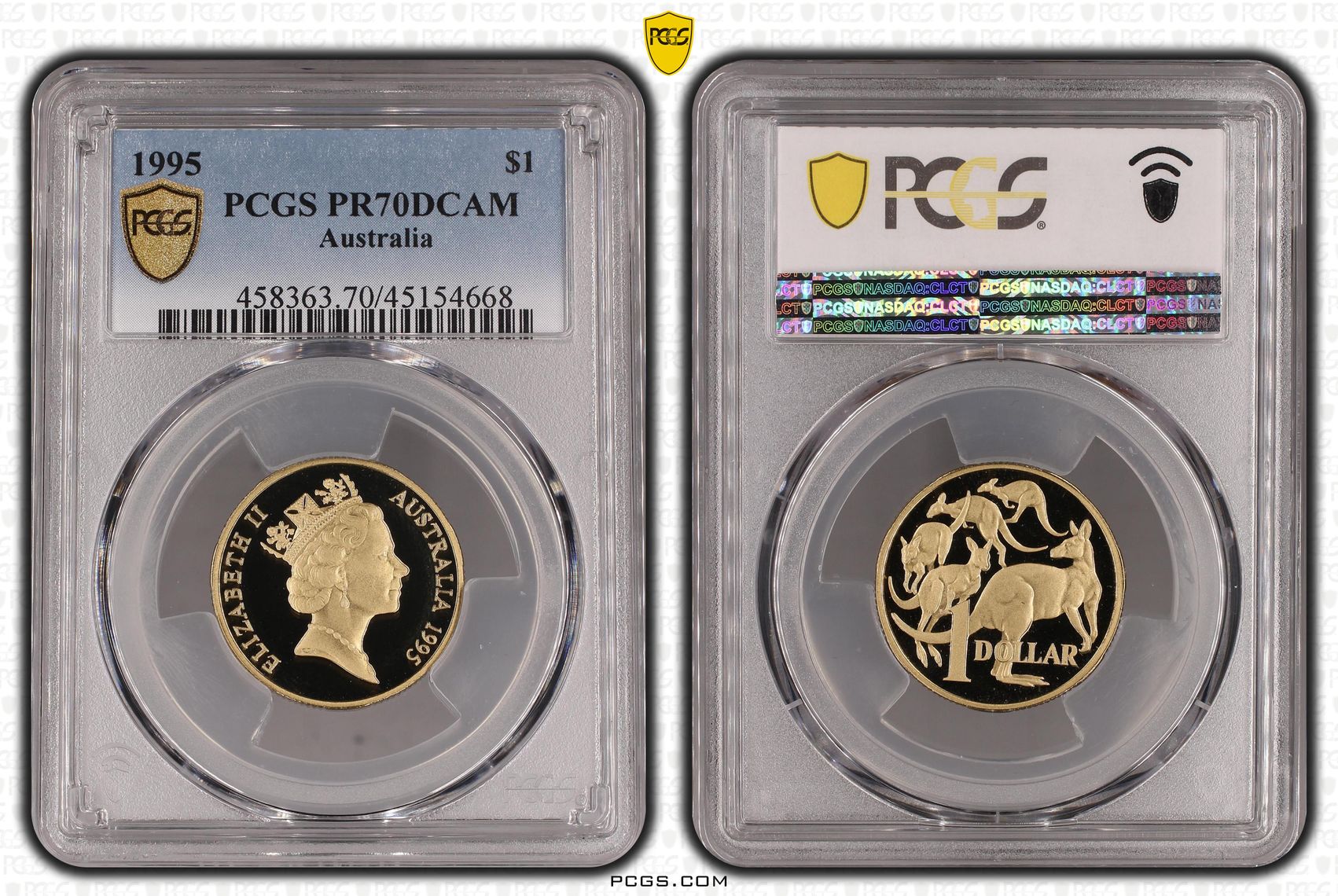Elizabeth II, One Dollar, 1995, PCGS PR 70DCAM