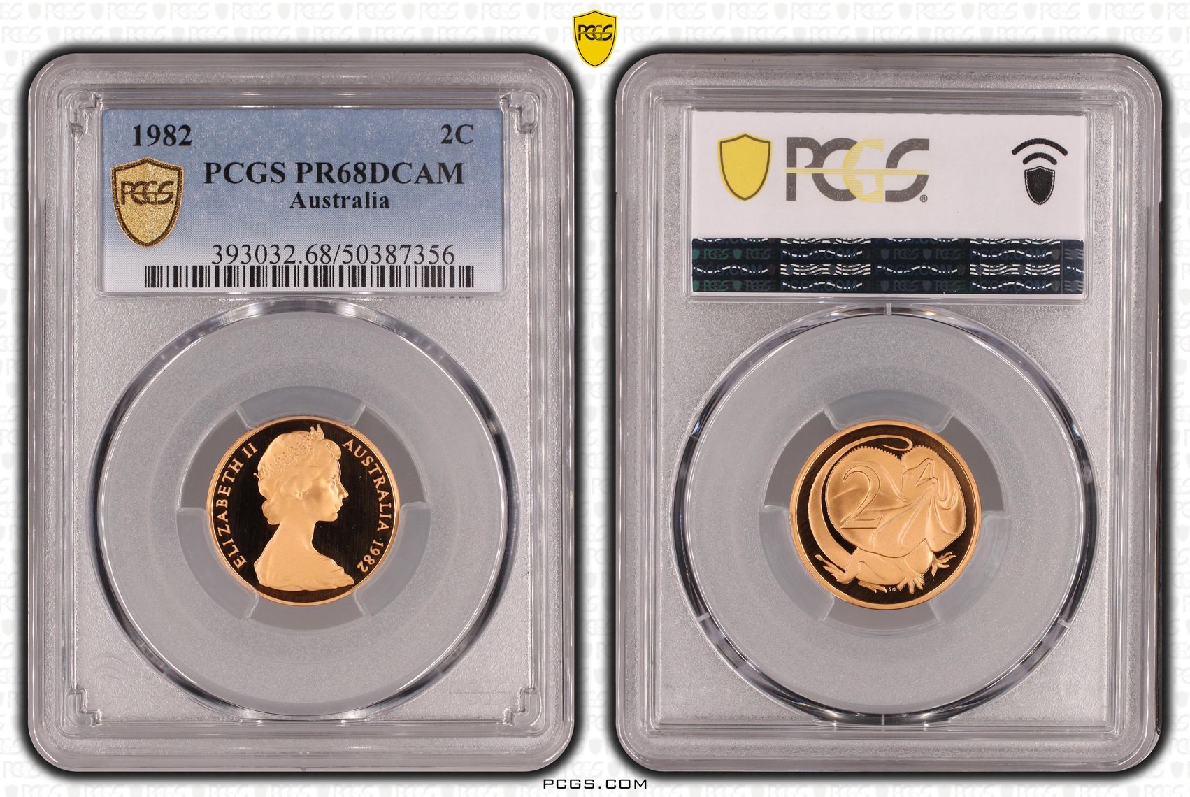 Two Cent, 1982, Pcgs Pr68dcam