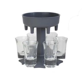 5 Shot Glass Dispenser Holder Dispenser Rack (Grey) |