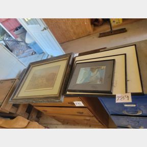 Assorted Cowboy, other framed wall decorations