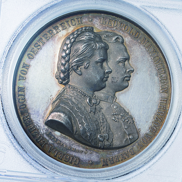 【PCGS SP62】1863年 ドイツ マンハイム 射撃競技大会 錫 メダル PCGS SP62】1863年 ドイツ マンハイム 射撃競技大会 錫 メダル