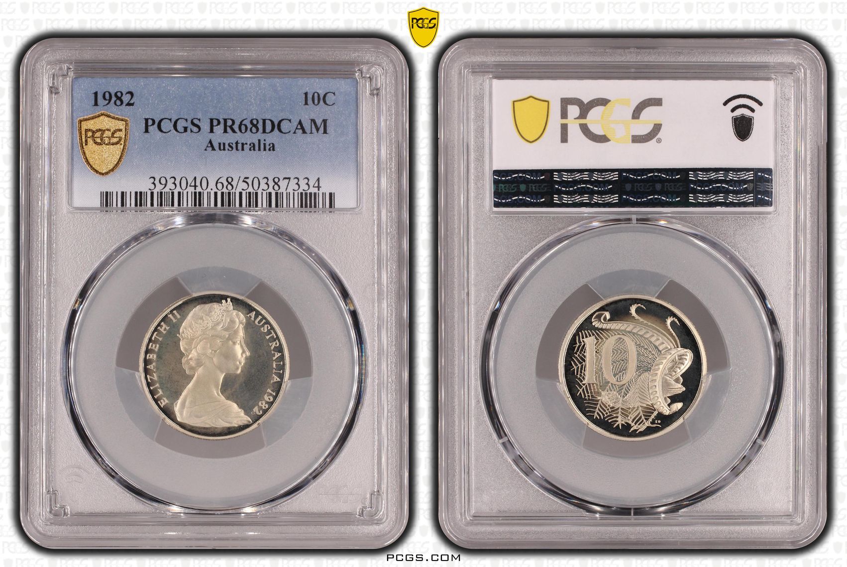 Ten Cent, 1982, Pcgs Pr68dcam