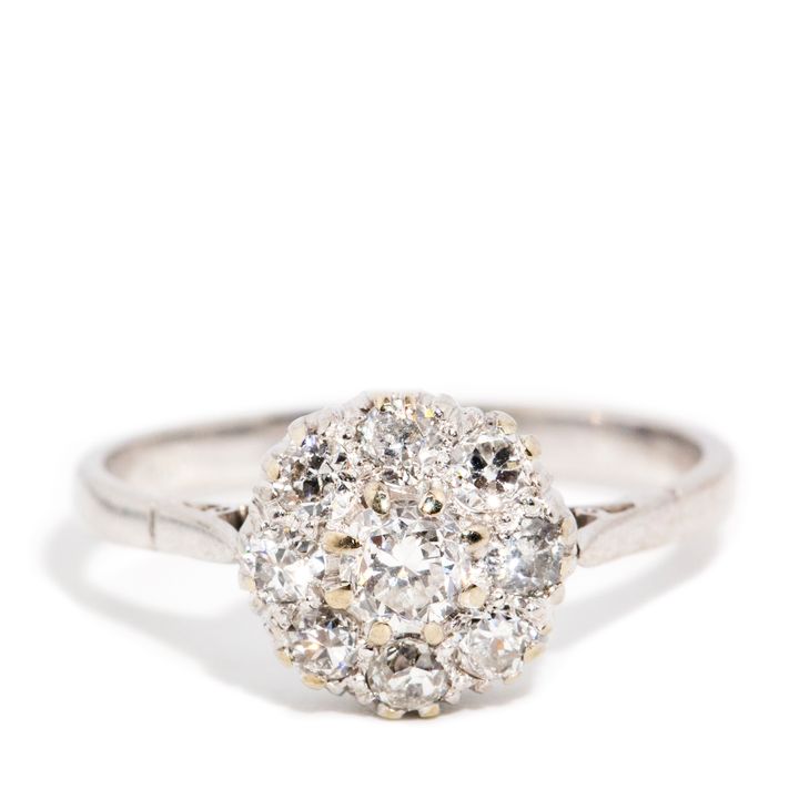 Vintage Platinum Diamond Ring,